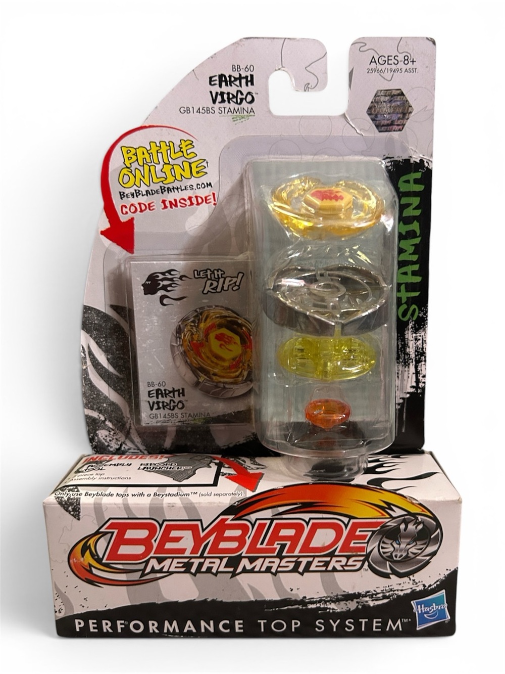 Hasbro Beyblade Metal Masters BB-60 Earth Virgo Stamina GB 145BS NIB